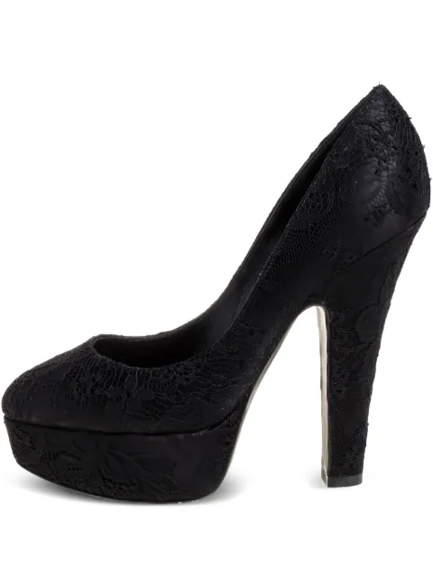 Dolce & Gabbana Pre-Owned 125mm lace platform pumps