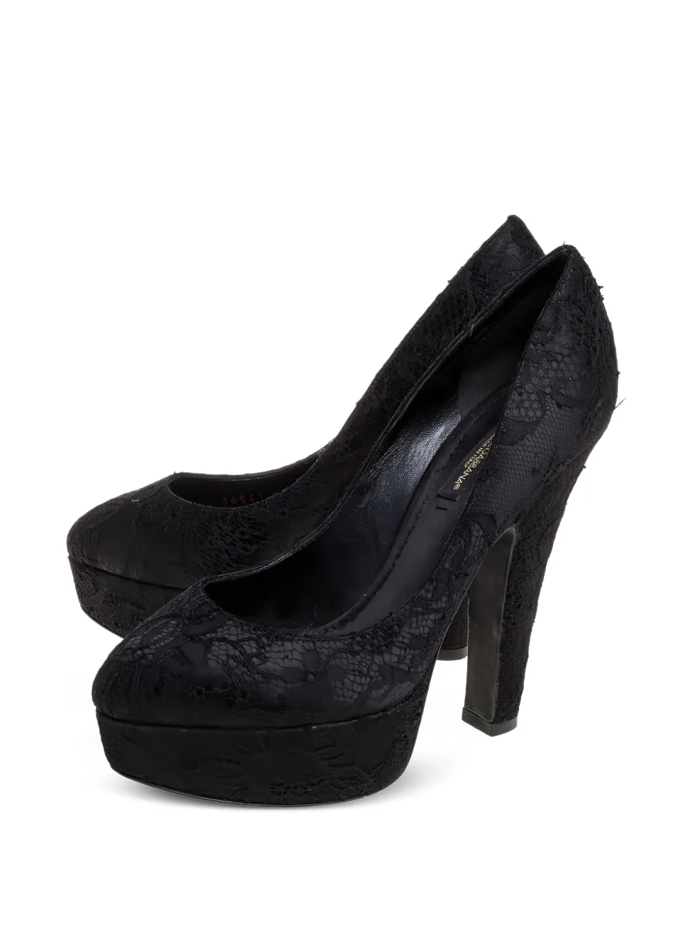 Dolce & Gabbana Pre-Owned 125mm lace platform pumps | Heeled Pumps | Image 2