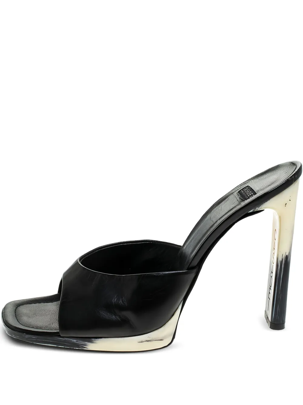 Casadei 110mm leather heeled sandals | Black | Image 1
