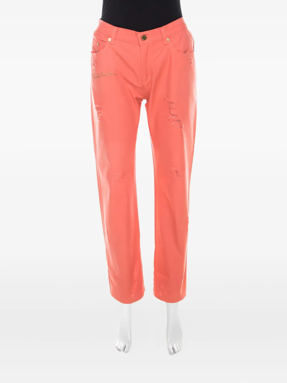 Pre-owned Roberto Cavalli Logo-embellished Trousers
