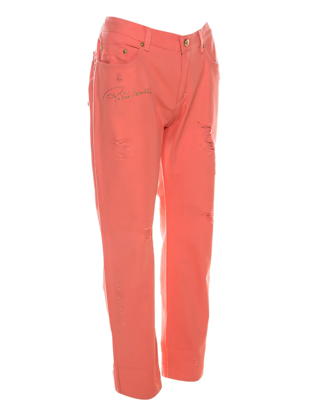 Roberto Cavalli Broek met logo - Roze