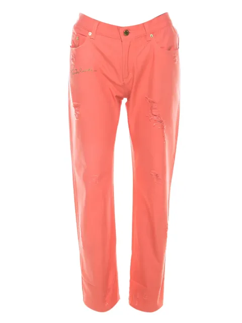 Roberto Cavalli logo-embellished trousers 
