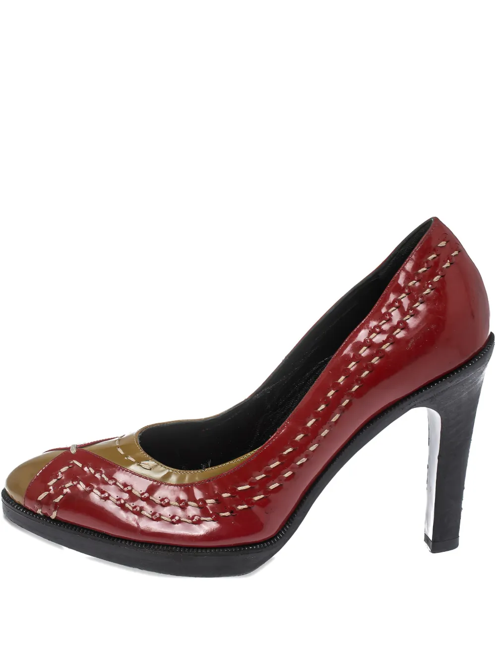 Bottega Veneta Pre-Owned 100mm leather heeled pumps | Red | Image 1