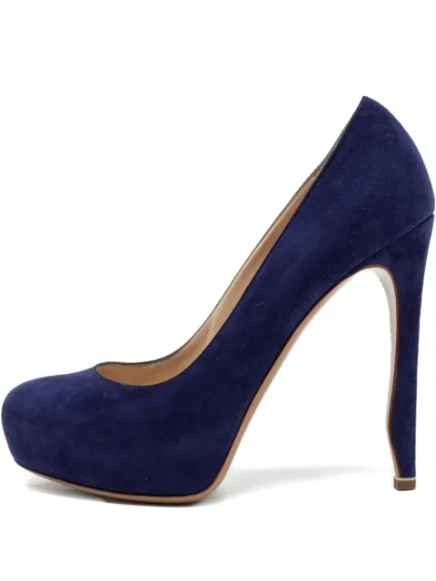Nicholas Kirkwood Pre-owned 125mm suede platform pumps