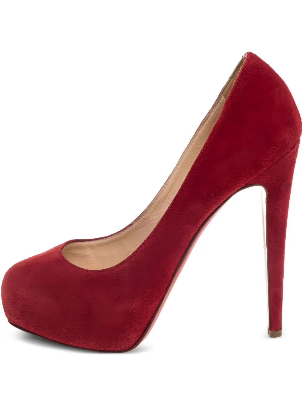 Christian Louboutin Pre-Owned スエード パンプス 130mm - レッド Christian Louboutin Pre-Owned スエード パンプス 130mm - レッド