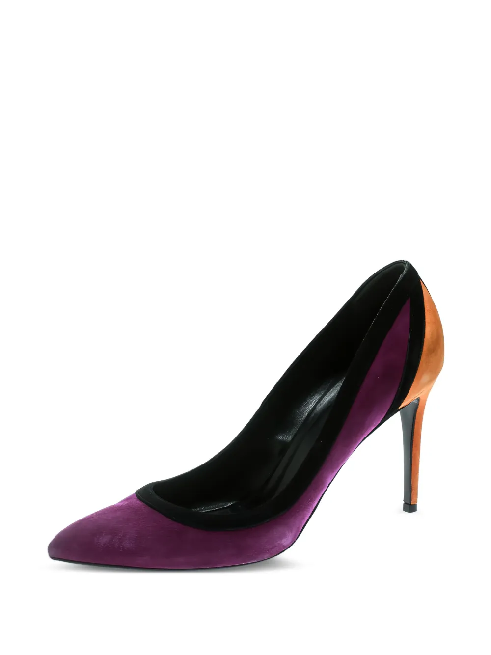 Gucci Pre-Owned Pumps met suède hak - Paars