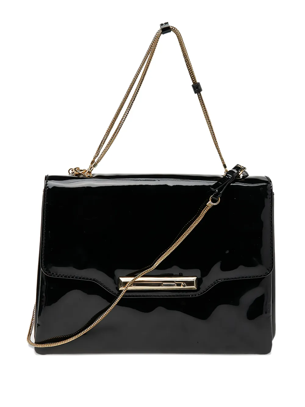 Valentino Garavani Pre-Owned 2024 patent leather shoulder bag | Black | Image 1