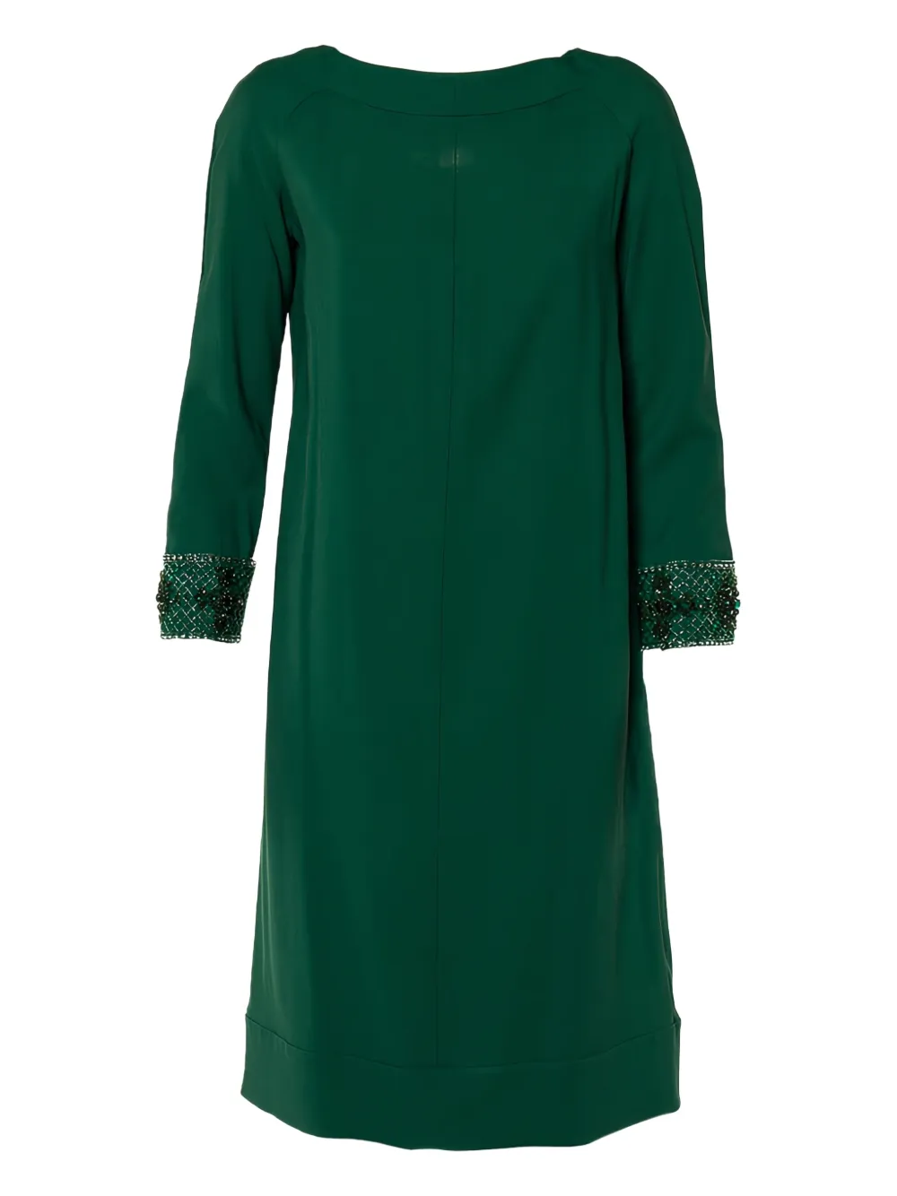 Valentino Garavani Pre-Owned embellished cape dress - グリーン Valentino Garavani Pre-Owned embellished cape dress - グリーン