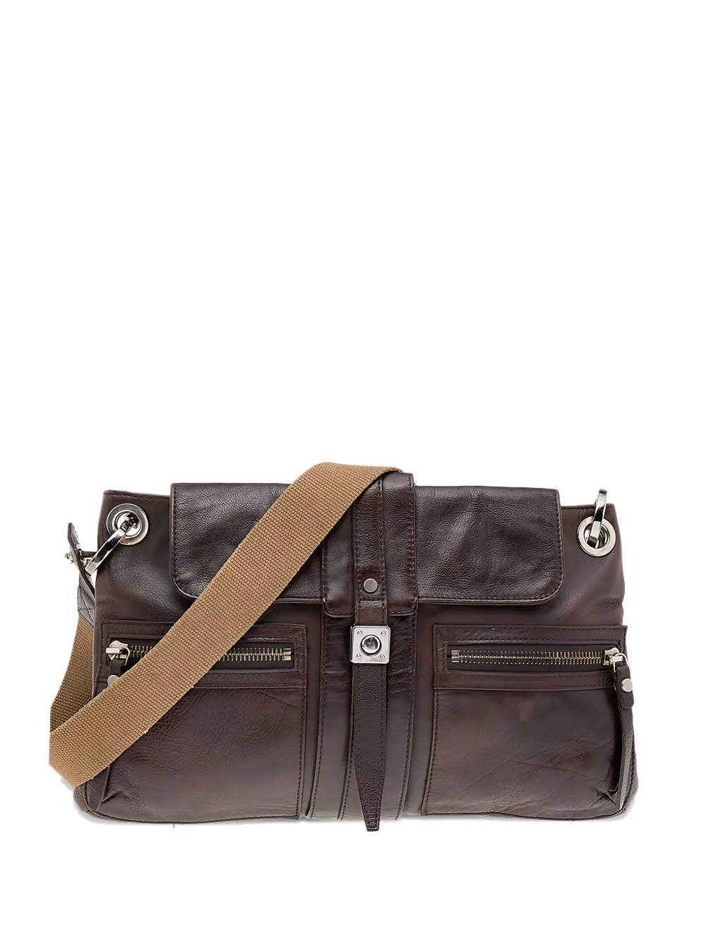 Lanvin Pre-Owned leather shoulder bag - Marrone