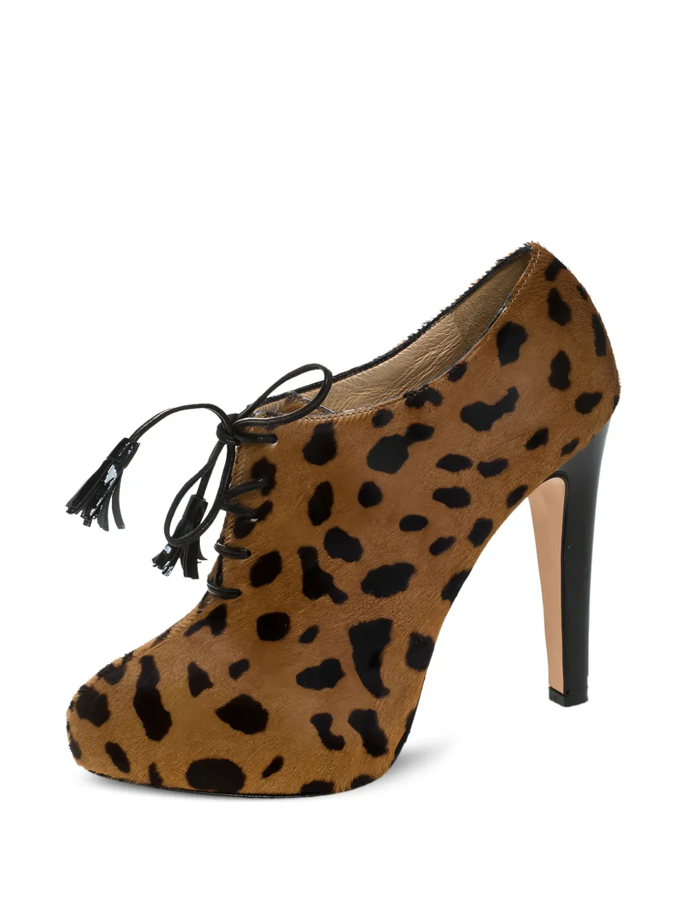 Charlotte Olympia Pre-owned 125 mm laarzen met luipaardprint - Beige