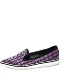 Nicholas Kirkwood pre-owned Alona woven loafers - Black