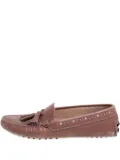 Tod's Vintage pre-owned tassel studded loafers - Pink