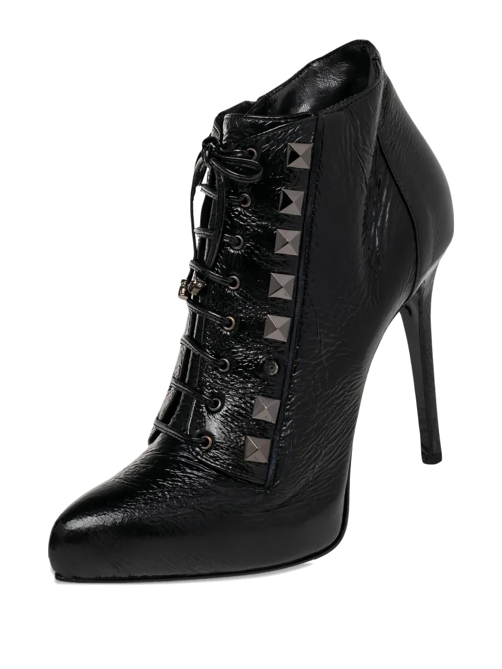 Le Silla 2023 pre-owned 115mm patent leather studded lace pumps | Image 2