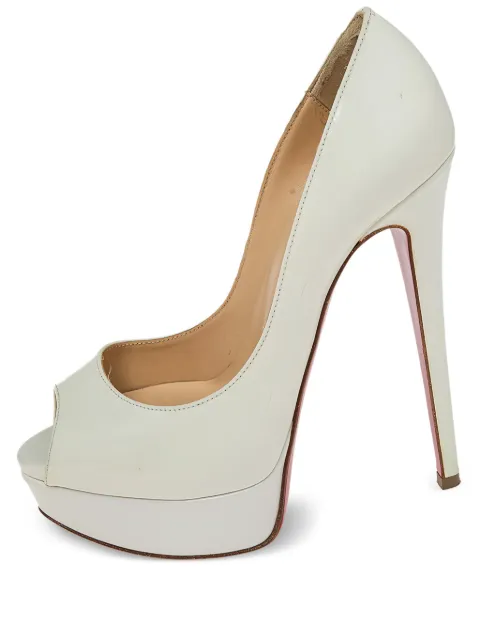Christian Louboutin Pre-Owned zapatos Lady Peep con tacón de 140 mm