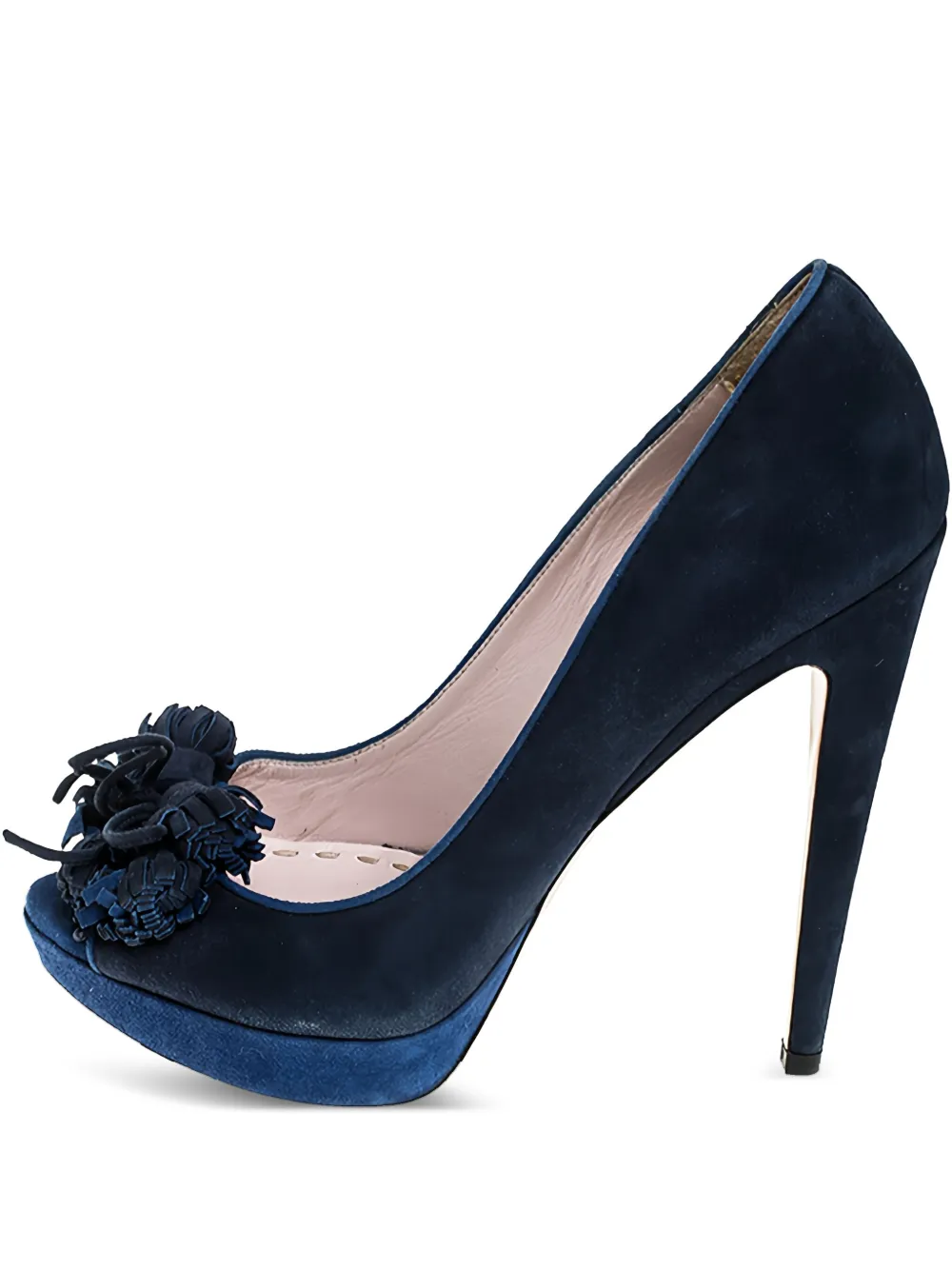 Miu Miu Pre-Owned 2023 135mm tassel platform pumps | bleu | Image 1