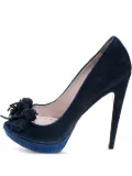 Miu Miu Pre-Owned 2023 135mm tassel platform pumps - Blue