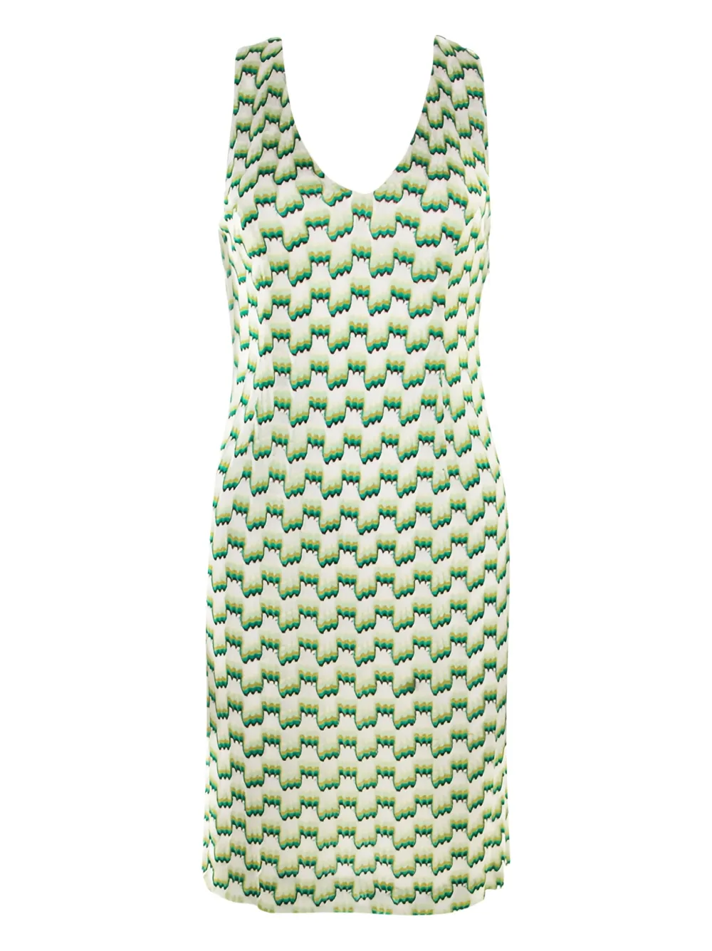 Missoni Pre-Owned 2024 patterned-jacquard dress | Green | Image 1