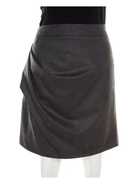 Emporio Armani Pre-Owned draped midi skirt