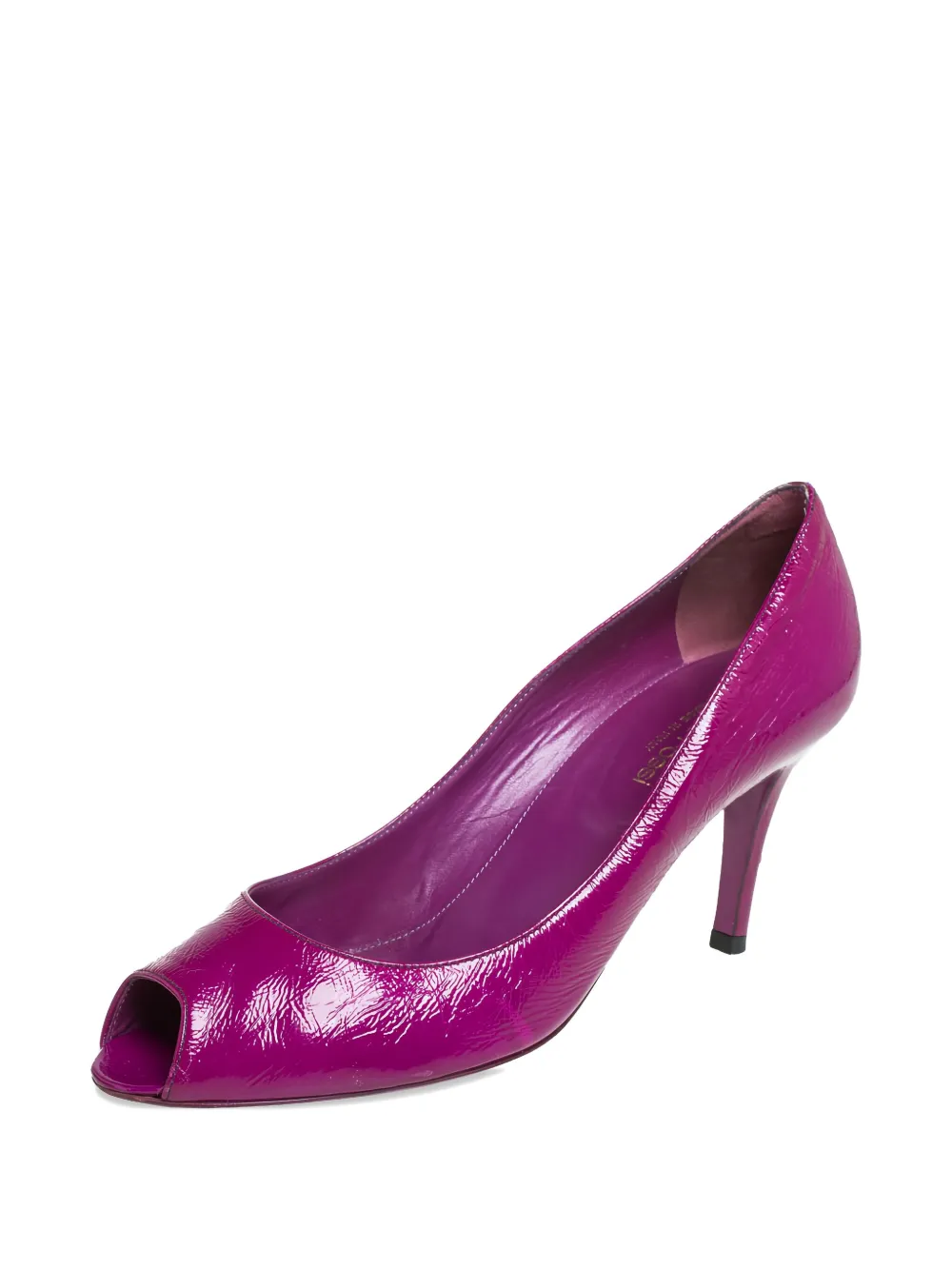 Sergio Rossi Vintage 2023 pre-owned 75mm peep-toe pumps | Image 2