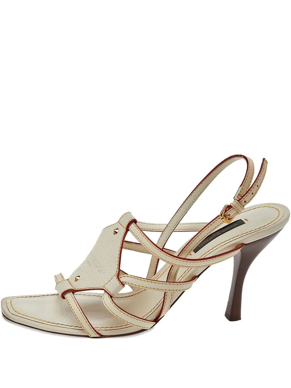 Pre-owned Louis Vuitton 2023 95mm Leather Slingback Sandals
