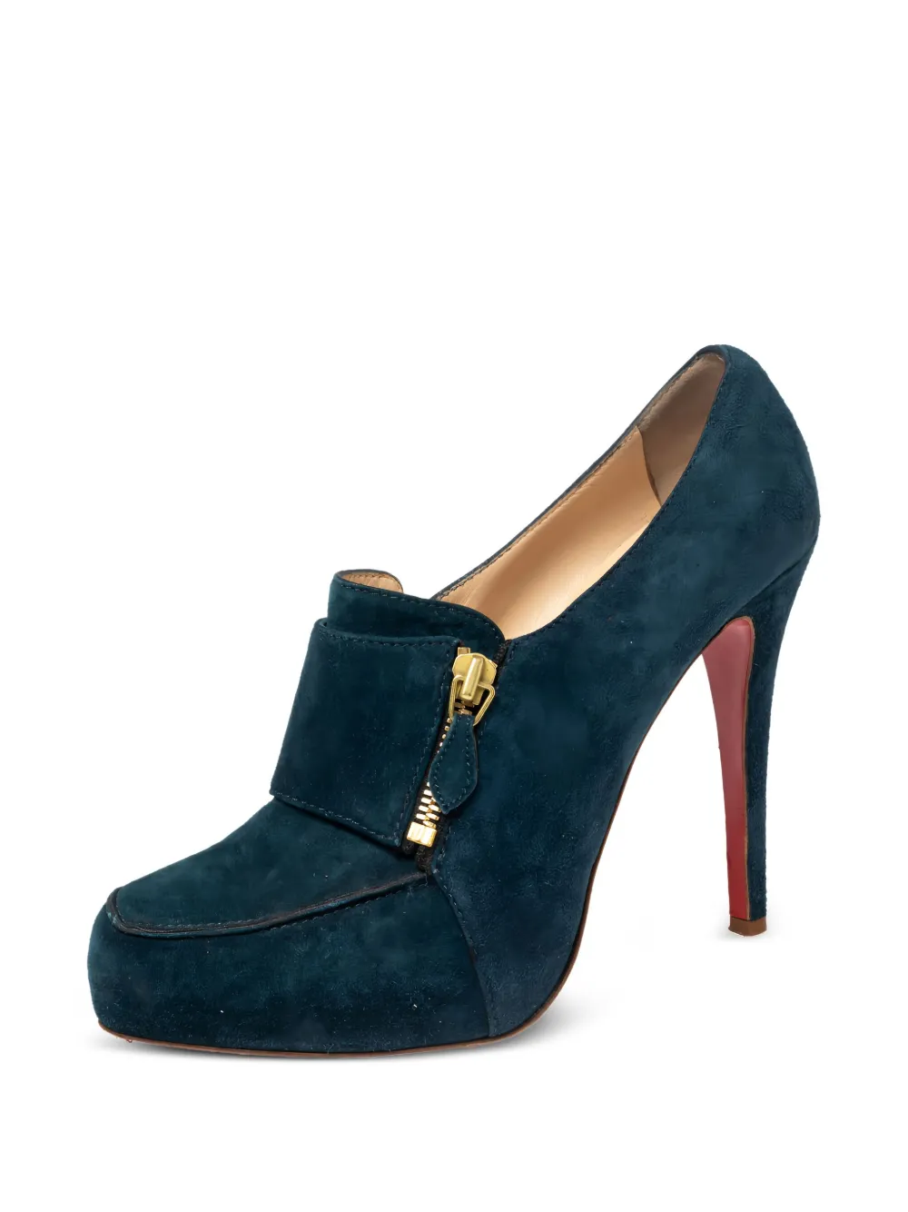 Christian Louboutin Pre-Owned 120 mm pumps verfraaid met rits - Blue
