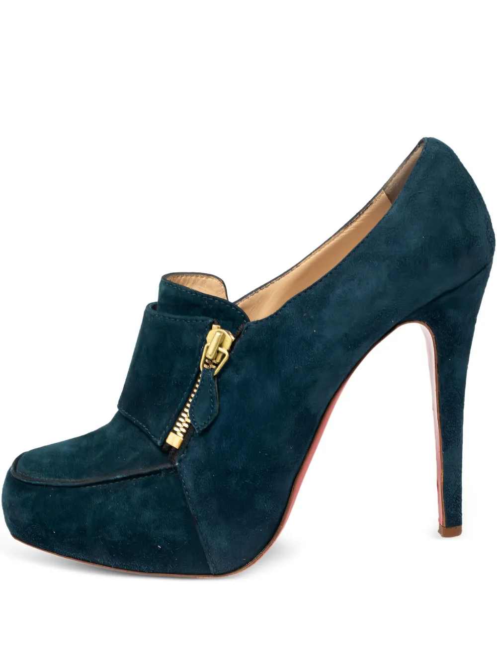 Christian Louboutin Pre-Owned ジップディテール パンプス 120mm - Blue Christian Louboutin Pre-Owned ジップディテール パンプス 120mm - Blue