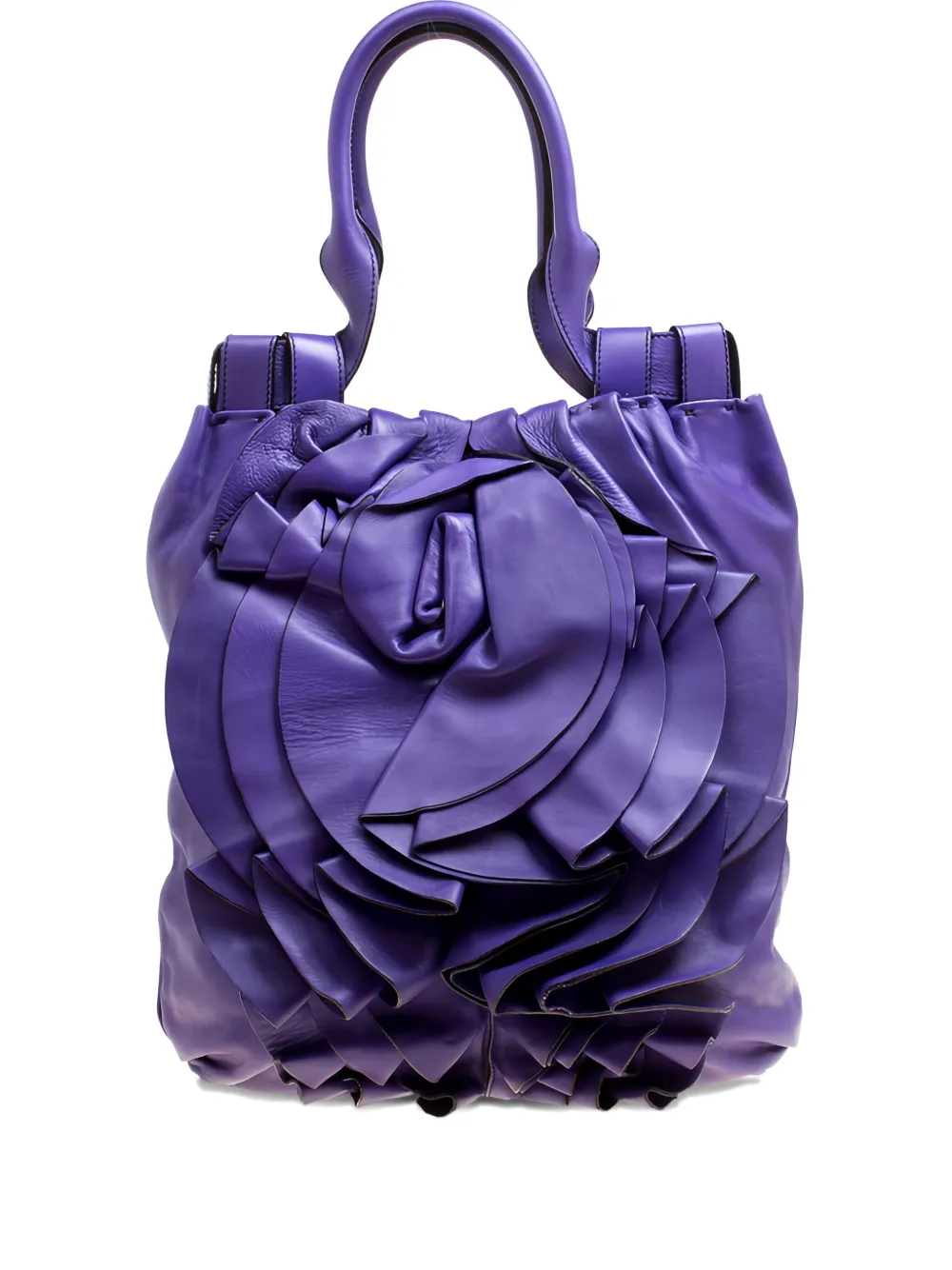 Pre-owned Valentino Garavani 20232  Petale Leather Tote Bag
