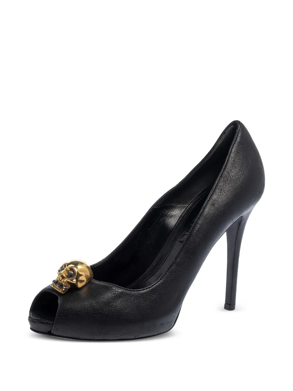Alexander McQueen Pre-Owned 110 mm pumps verfraaid met studs en open neus - Zwart