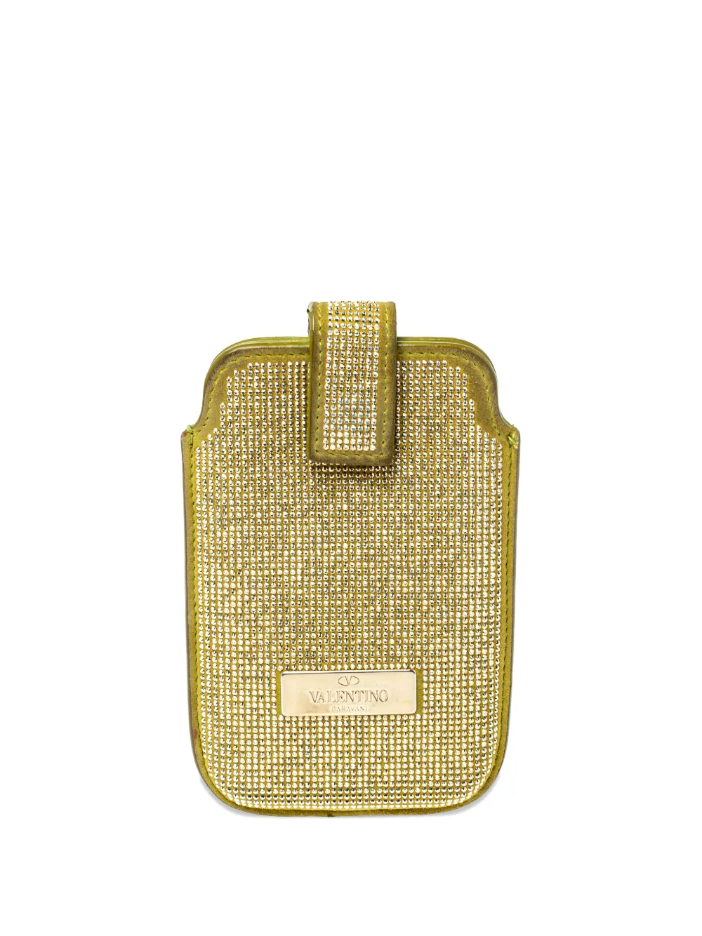 Valentino Garavani Pre-Owned rhinestone-embellished iPhone case | Green | Image 1