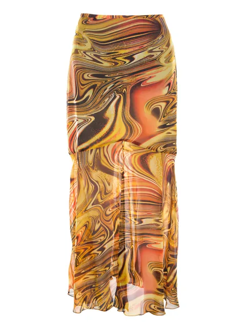 Escada Pre-Owned jupe à imprimé spirale (2024)