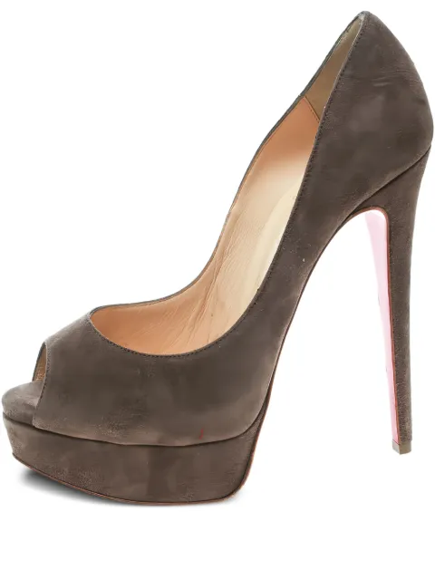 Christian Louboutin Pre-Owned 140mm Lady Peep platform pumps