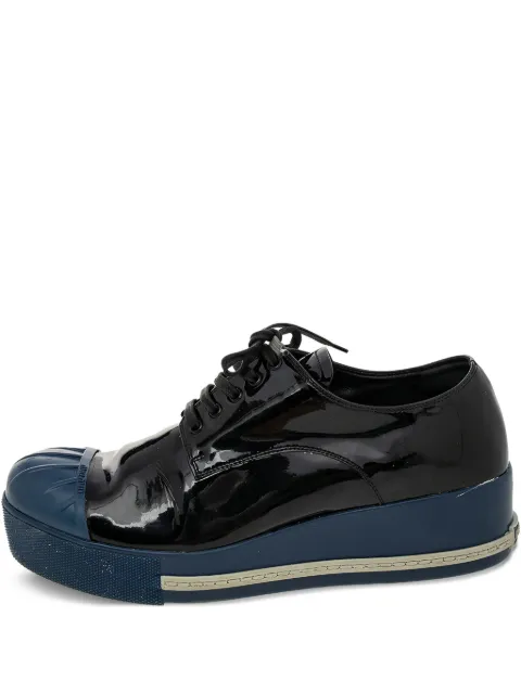 Miu Miu Pre-Owned patent platform derby shoes