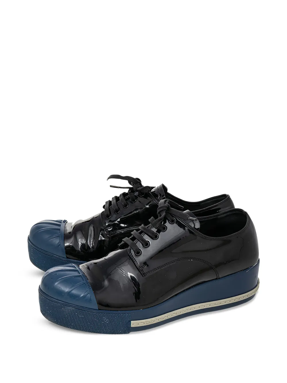 Miu Miu Pre-Owned patent platform derby shoes | Image 2