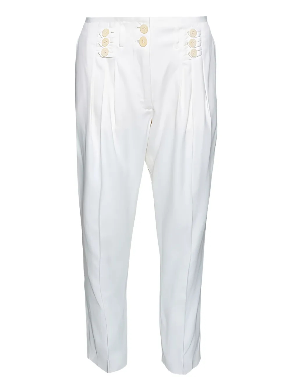Stella McCartney Pre-Owned pleated high-waisted trousers | White | Image 1