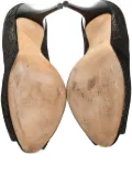 Giuseppe Zanotti Vintage 115mm glittered peep-toe pumps - Black