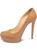 Christian Louboutin Pre-Owned 130mm Bianca platform pumps - Brown