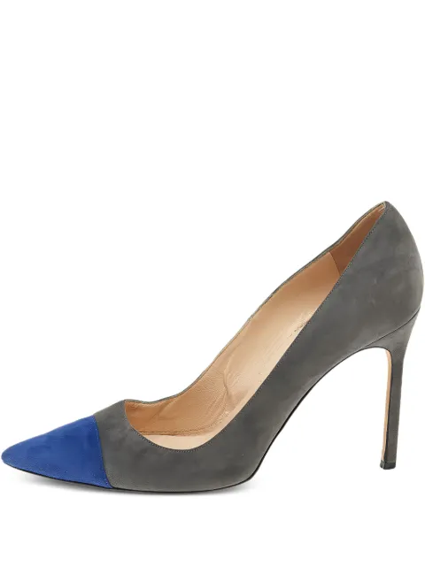 Manolo Blahnik 105mm pointed-toe suede pumps