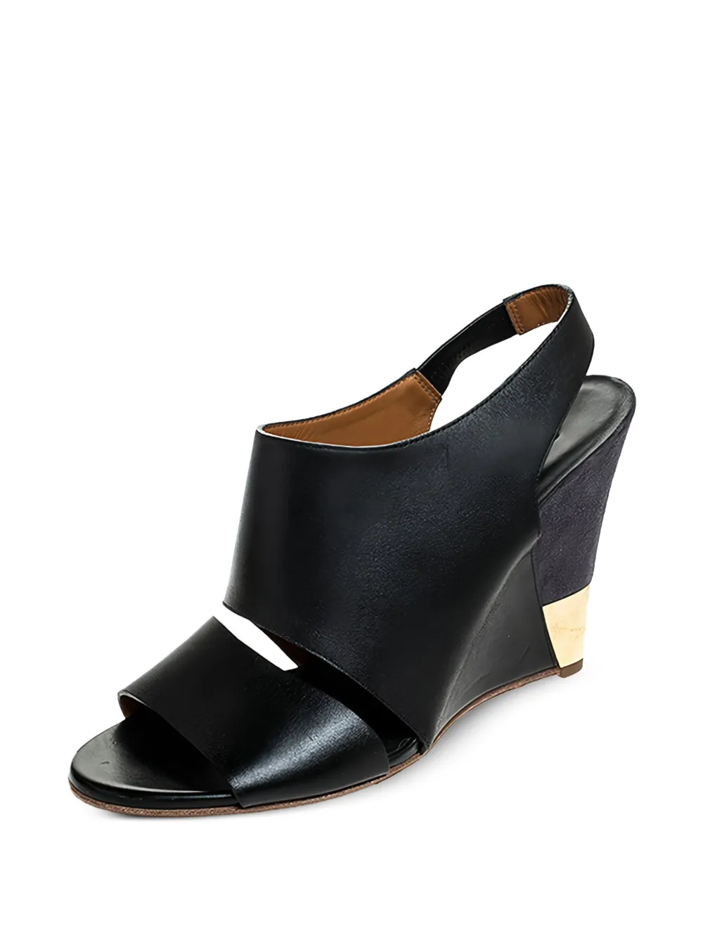 Chloé Pre-Owned 105mm Eliza wedged-heel slingback sandals | Image 2