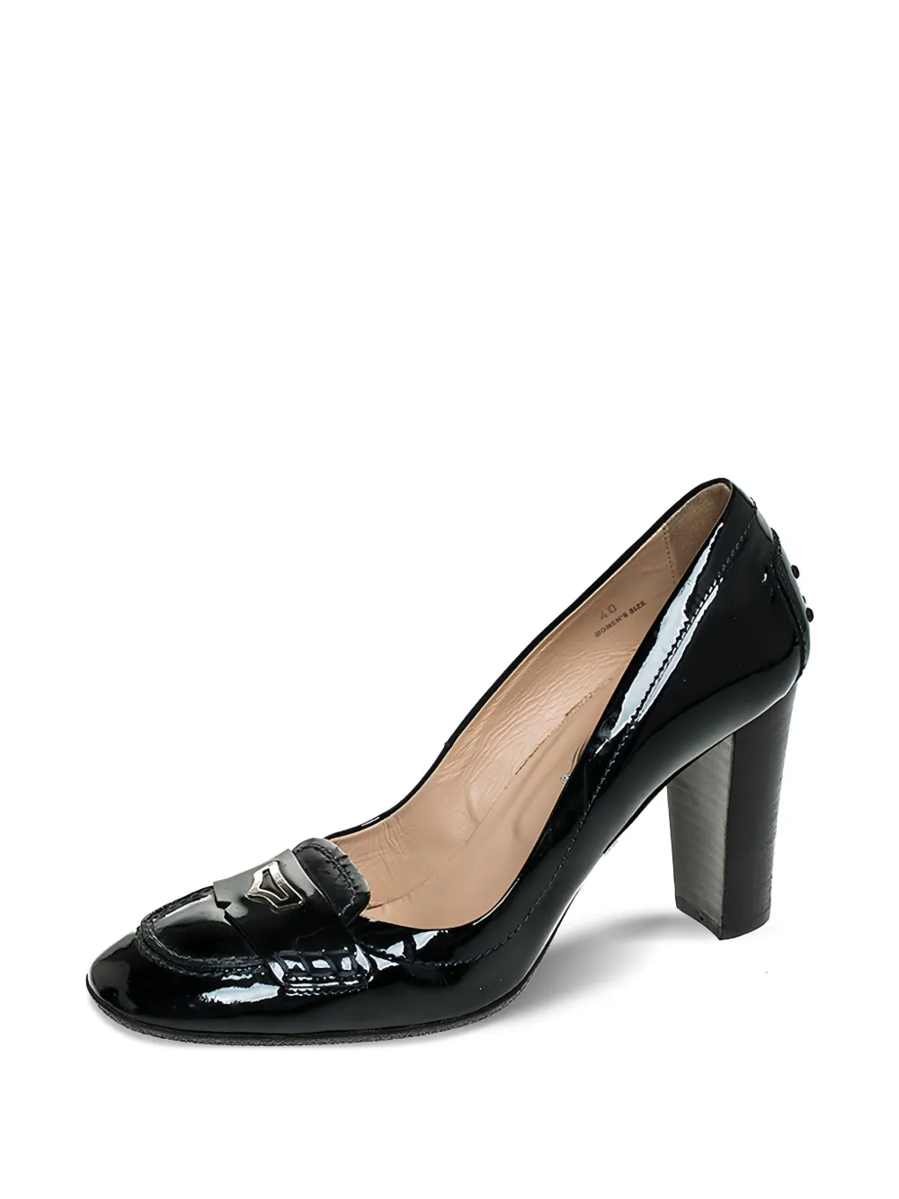 Tod's Vintage 95mm patent leather block-heel pumps | Image 2