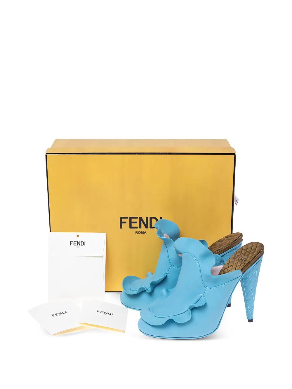 Fendi Pre-Owned Mules con ruches 130mm | Image 6