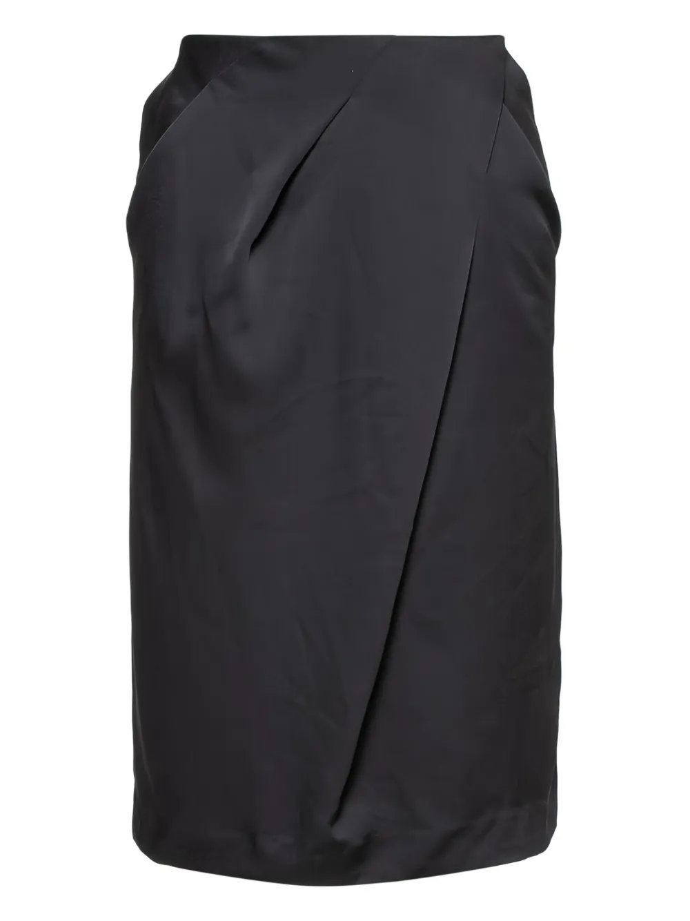 Armani Vintage draped skirt | Black | Image 1