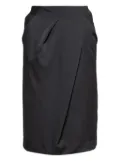 Armani Vintage draped skirt - Black