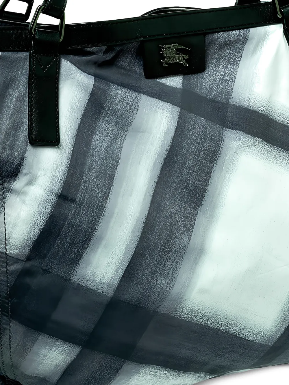 Pre-owned Burberry Check-print Tote Bag