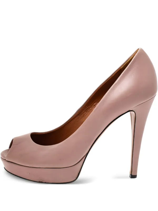 Gucci Pre-Owned レザーパンプス | ピンク | FARFETCH JP