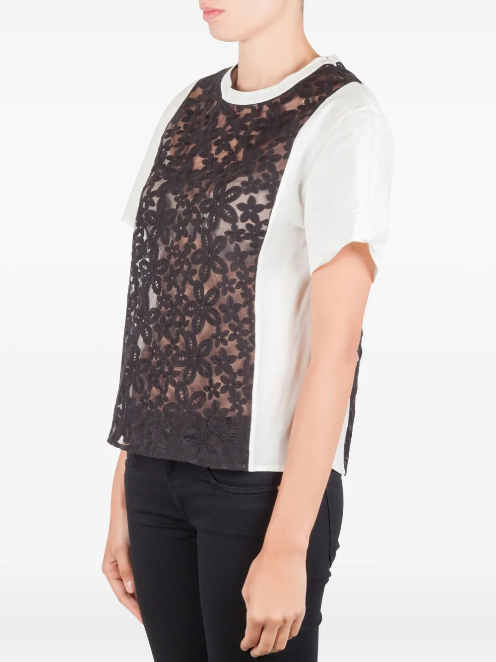 JOSEPH playera con encaje floral | Image 2