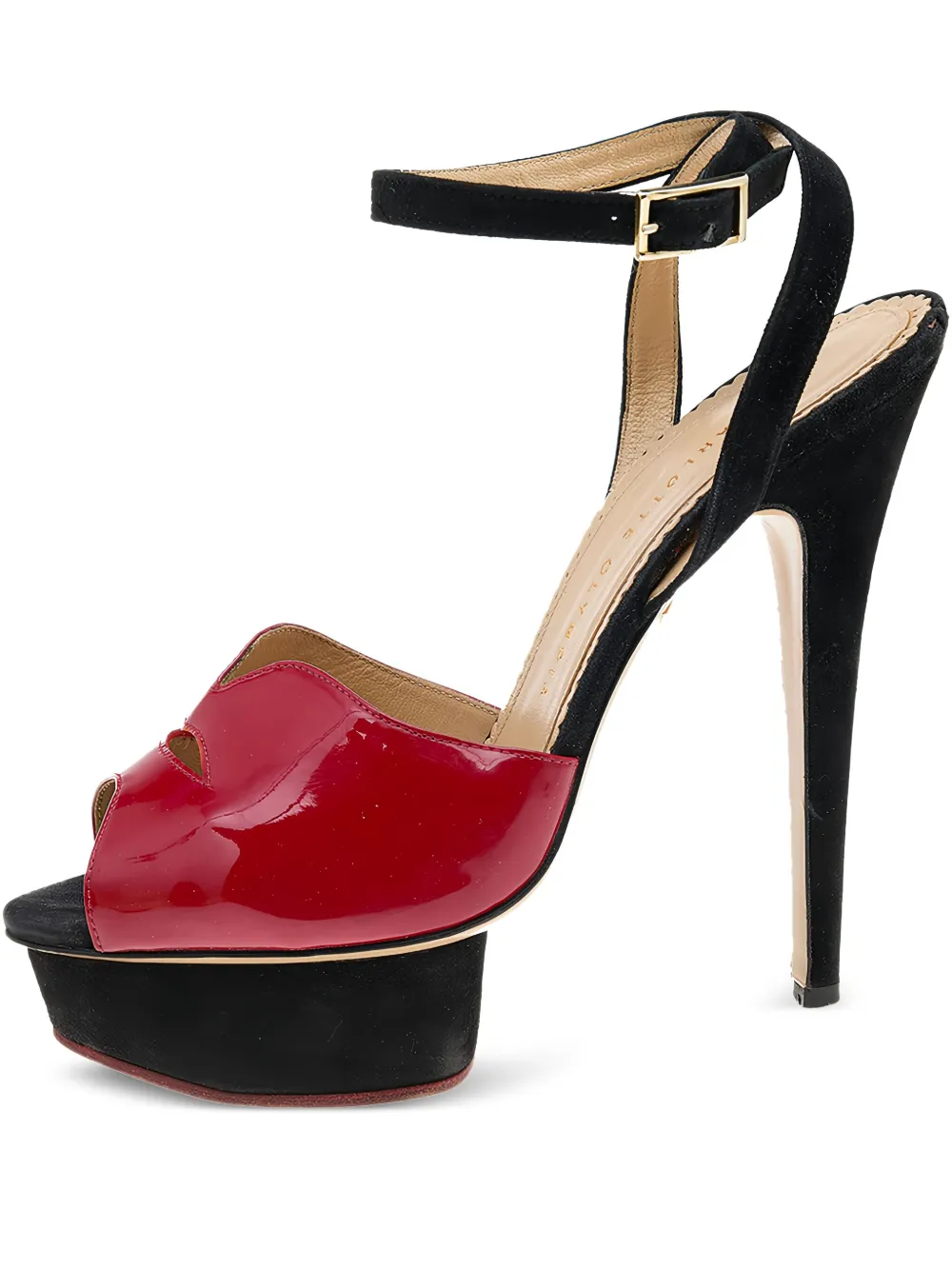 Pre-owned Charlotte Olympia Leather Heeled Sandals