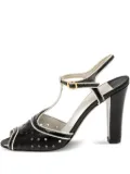 Louis Vuitton Pre-Owned 110mm perforated sandals - Black