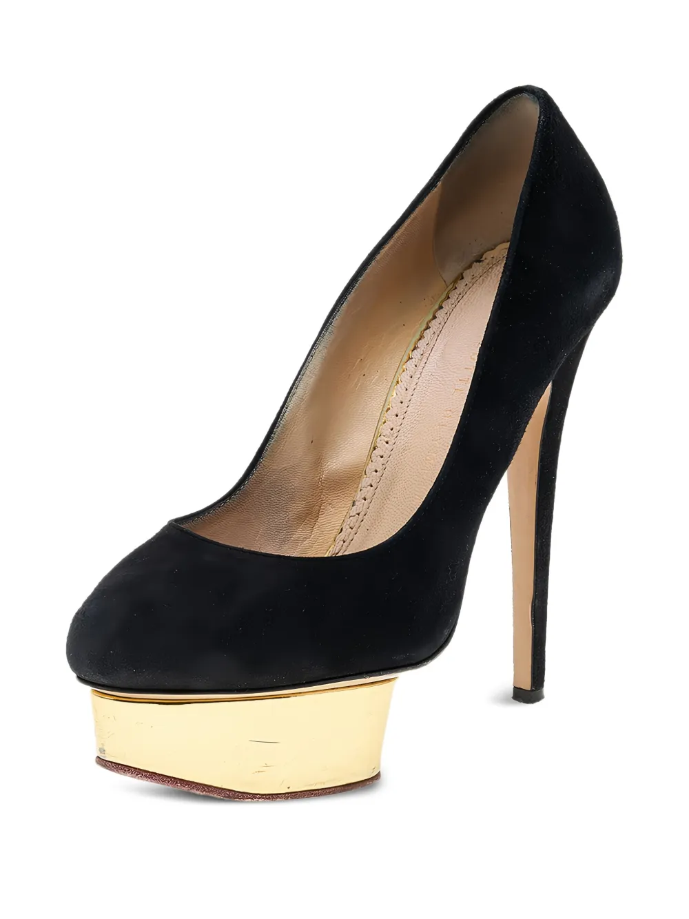 Charlotte Olympia suede heeled pumps | Image 2