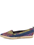 Nicholas Kirkwood pre-owned pointed toe embroidered espadrilles - Blue