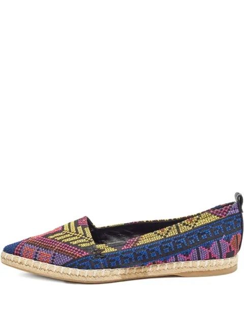 Nicholas Kirkwood pre-owned pointed toe embroidered espadrilles
